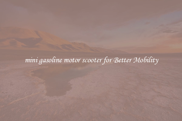mini gasoline motor scooter for Better Mobility