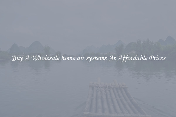 Buy A Wholesale home air systems At Affordable Prices
