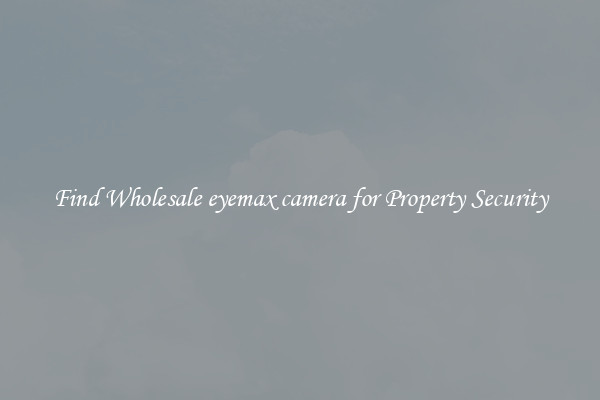 Find Wholesale eyemax camera for Property Security