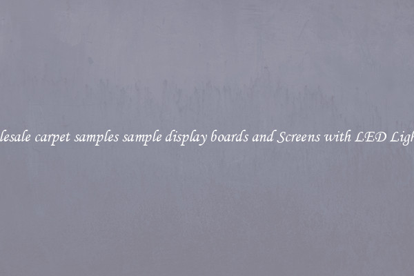 Wholesale carpet samples sample display boards and Screens with LED Lighting 