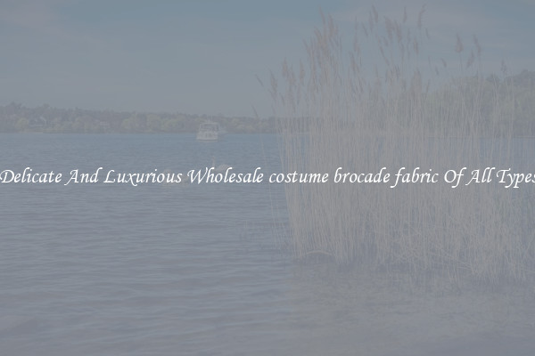 Delicate And Luxurious Wholesale costume brocade fabric Of All Types