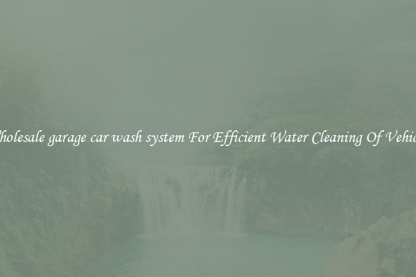 Wholesale garage car wash system For Efficient Water Cleaning Of Vehicles