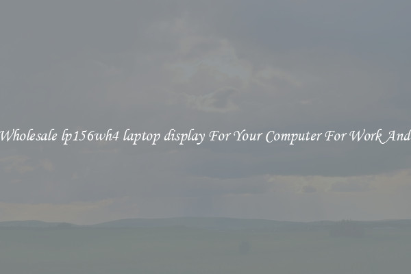Crisp Wholesale lp156wh4 laptop display For Your Computer For Work And Home