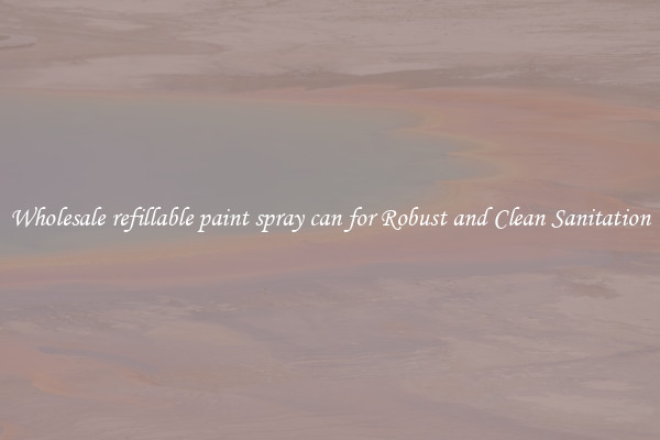 Wholesale refillable paint spray can for Robust and Clean Sanitation