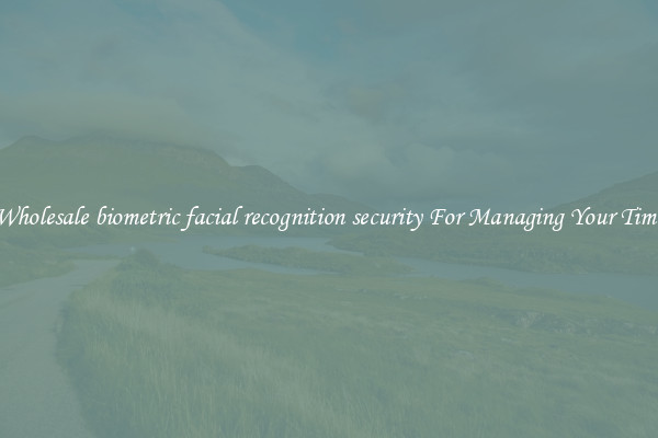Wholesale biometric facial recognition security For Managing Your Time