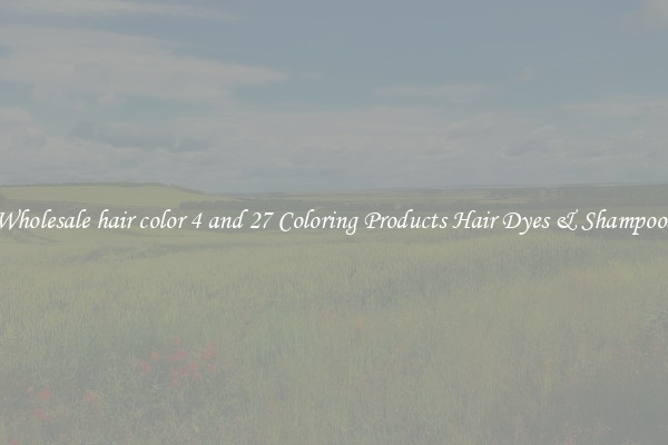 Wholesale hair color 4 and 27 Coloring Products Hair Dyes & Shampoos