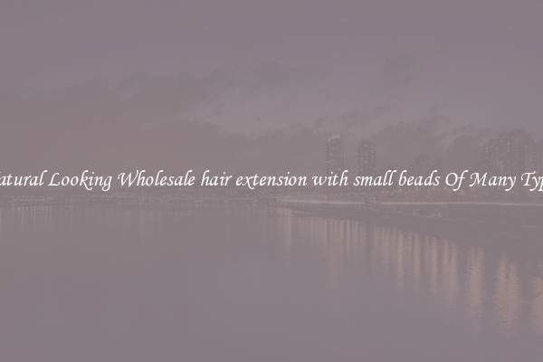 Natural Looking Wholesale hair extension with small beads Of Many Types