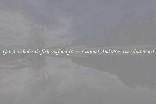 Get A Wholesale fish seafood freezer tunnel And Preserve Your Food